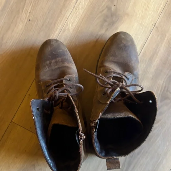 Taos Brown Leather Boots - Picture 5 of 8